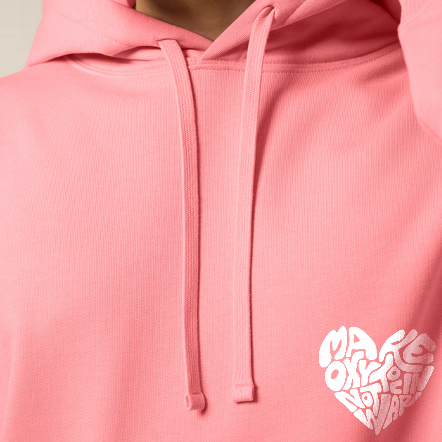 Hoodie "Make Oxytocin Not War" + Frontprint | OVERSIZED FIT