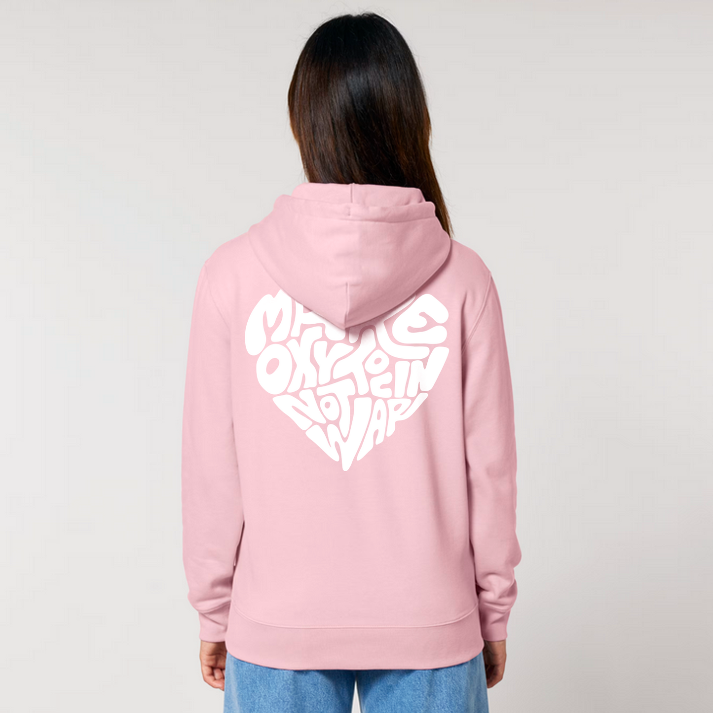 Hoodie "Make Oxytocin Not War" + Frontprint | REGULAR FIT