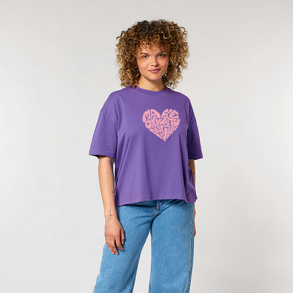 Boxy T-Shirt "Make Oxytocin Not War" | OVERSIZED FIT