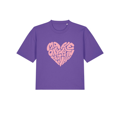 Boxy T-Shirt "Make Oxytocin Not War" | OVERSIZED FIT
