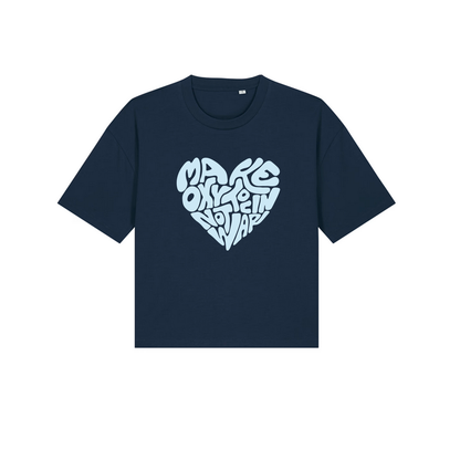 Boxy T-Shirt "Make Oxytocin Not War" | OVERSIZED FIT