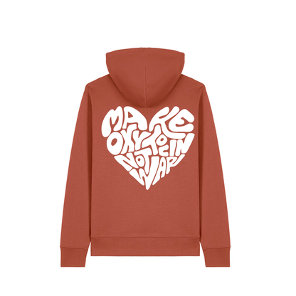 Hoodie "Make Oxytocin Not War" + Frontprint | REGULAR FIT