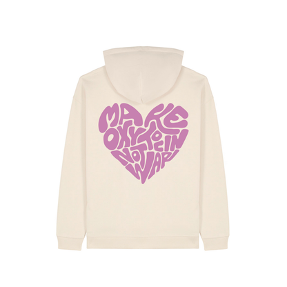 Hoodie "Make Oxytocin Not War" + Frontprint | OVERSIZED FIT