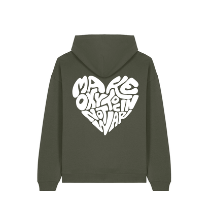 Hoodie "Make Oxytocin Not War" + Frontprint | OVERSIZED FIT
