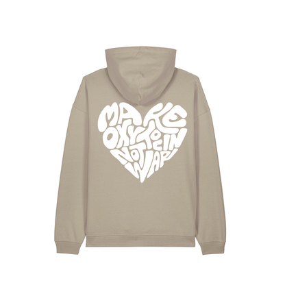 Hoodie "Make Oxytocin Not War" + Frontprint | OVERSIZED FIT