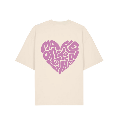 T-Shirt "Make Oxytocin Not War" + Frontprint  | OVERSIZED FIT