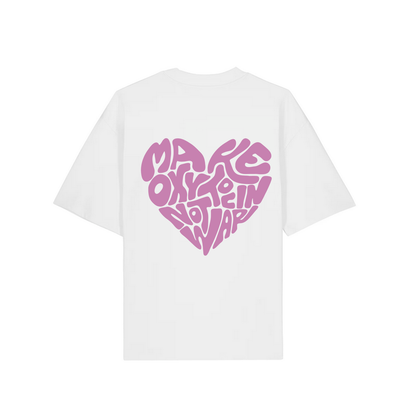 T-Shirt "Make Oxytocin Not War" + Frontprint  | OVERSIZED FIT