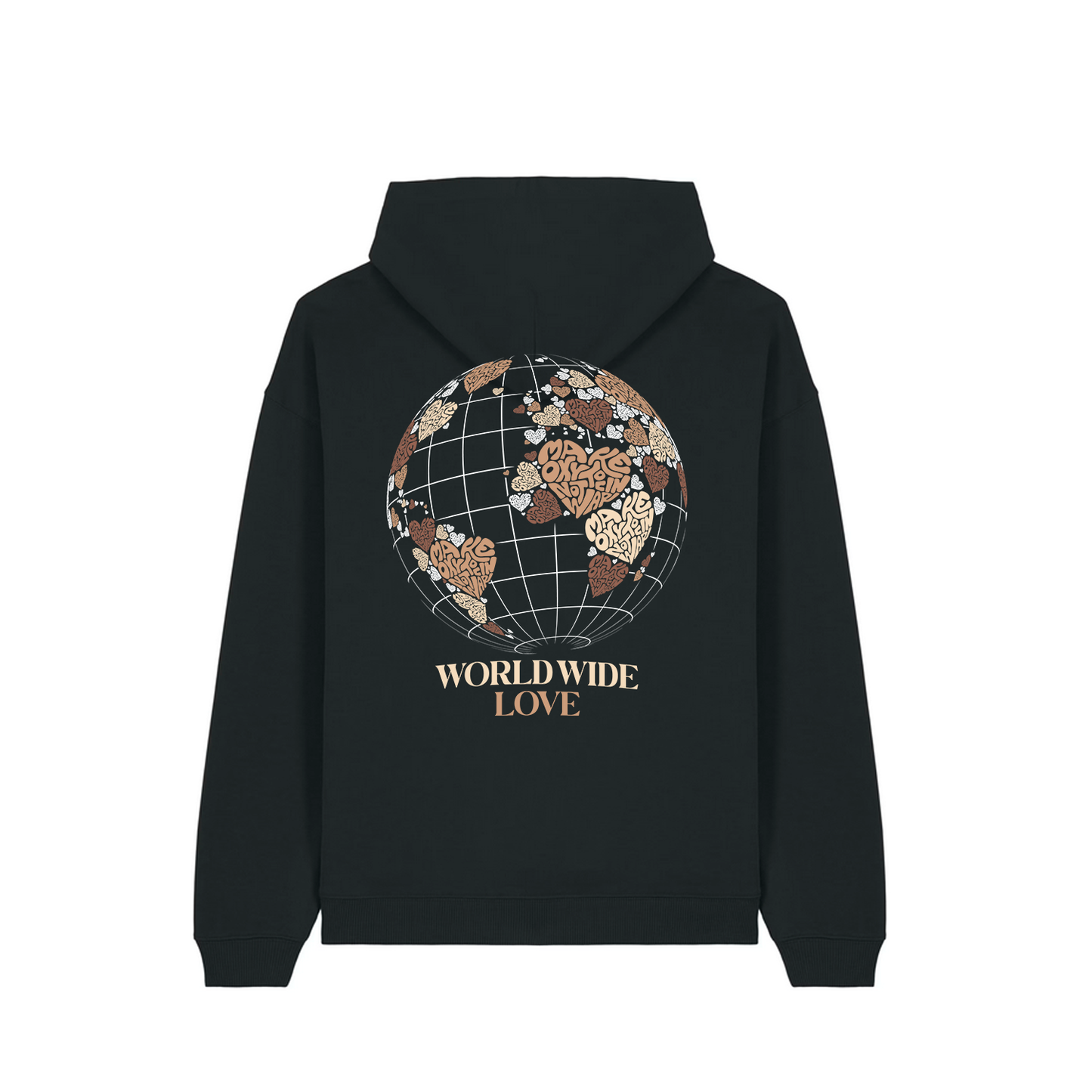 Hoodie "WORLD WIDE LOVE" | Make Oxytocin Not War