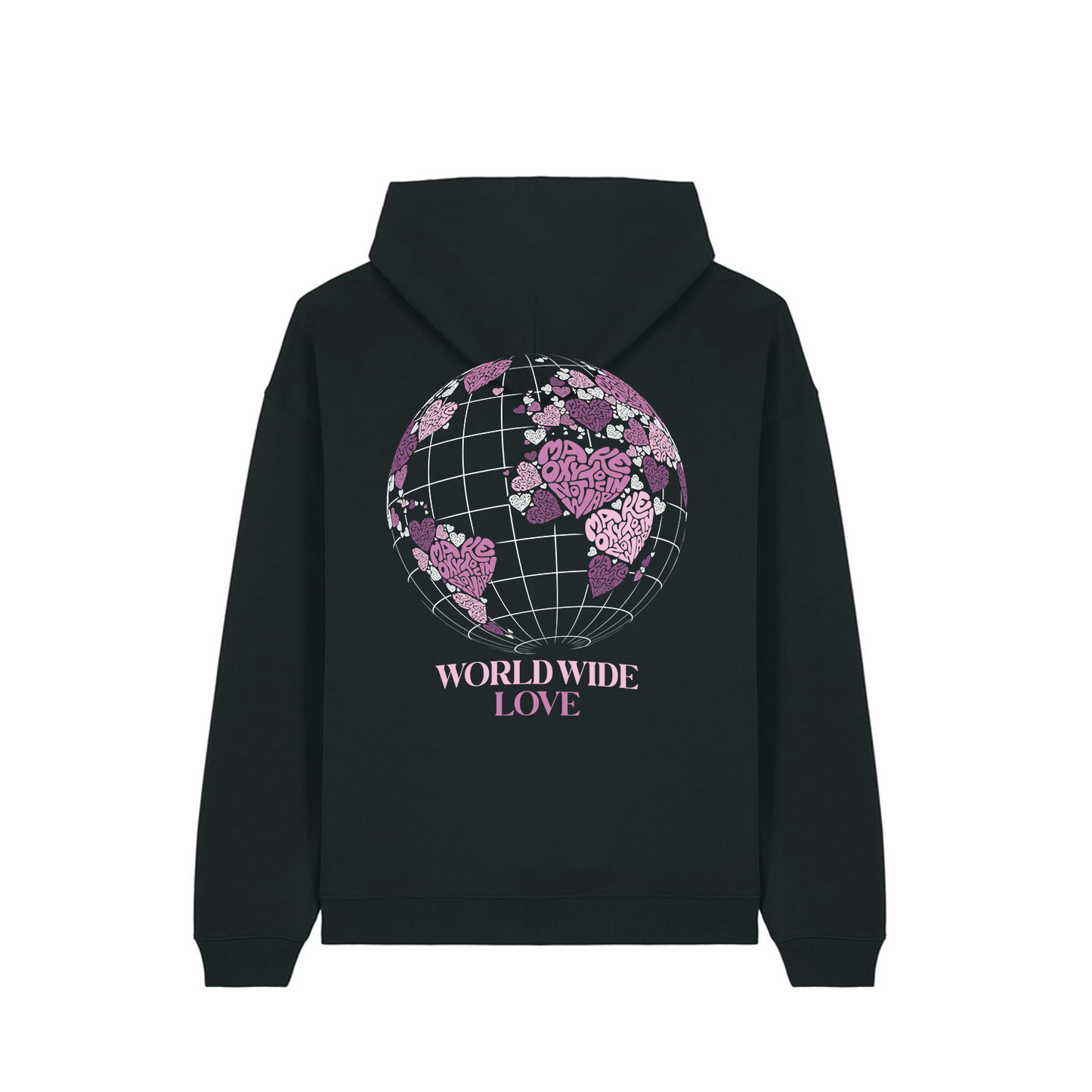 Hoodie "WORLD WIDE LOVE" | Make Oxytocin Not War