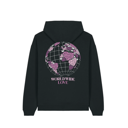 Hoodie "WORLD WIDE LOVE" | Make Oxytocin Not War