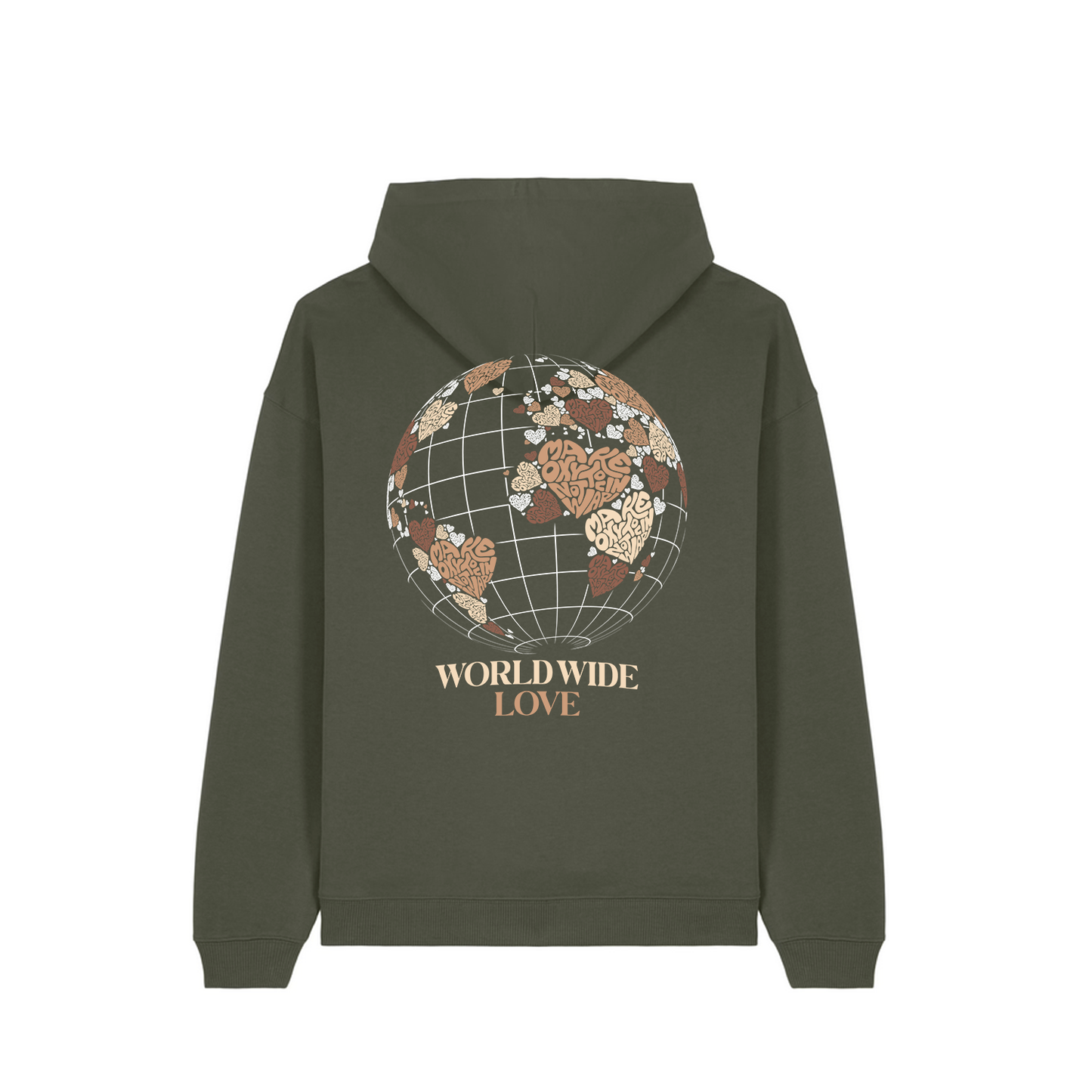 Hoodie "WORLD WIDE LOVE" | Make Oxytocin Not War