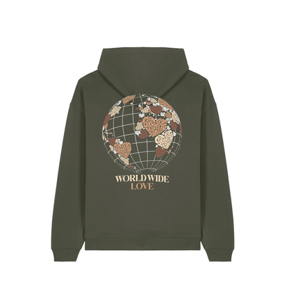 Hoodie "WORLD WIDE LOVE" | Make Oxytocin Not War
