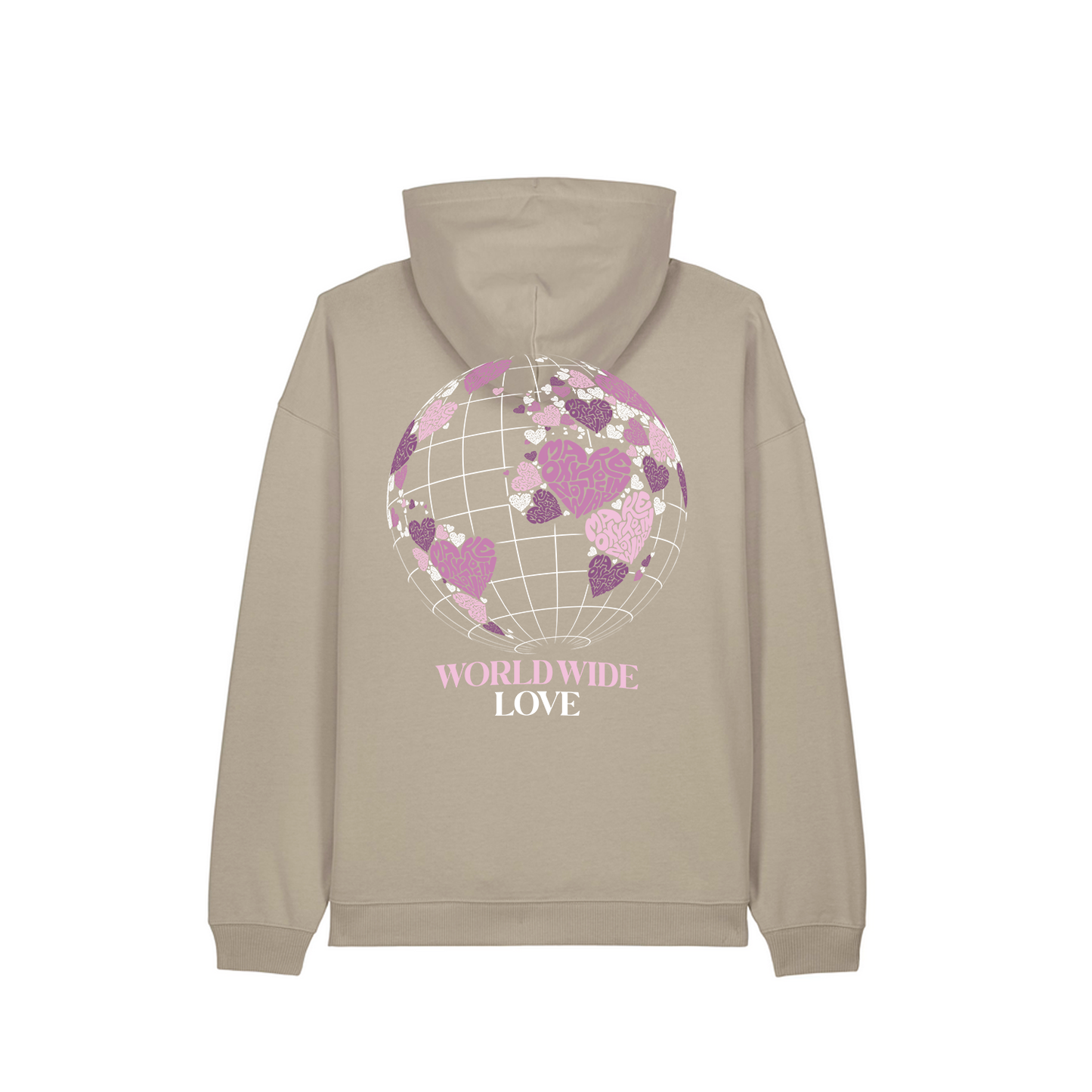 Hoodie "WORLD WIDE LOVE" | Make Oxytocin Not War