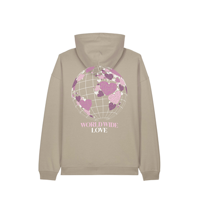 Hoodie "WORLD WIDE LOVE" | Make Oxytocin Not War