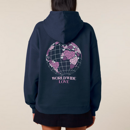 Hoodie "WORLD WIDE LOVE" | Make Oxytocin Not War